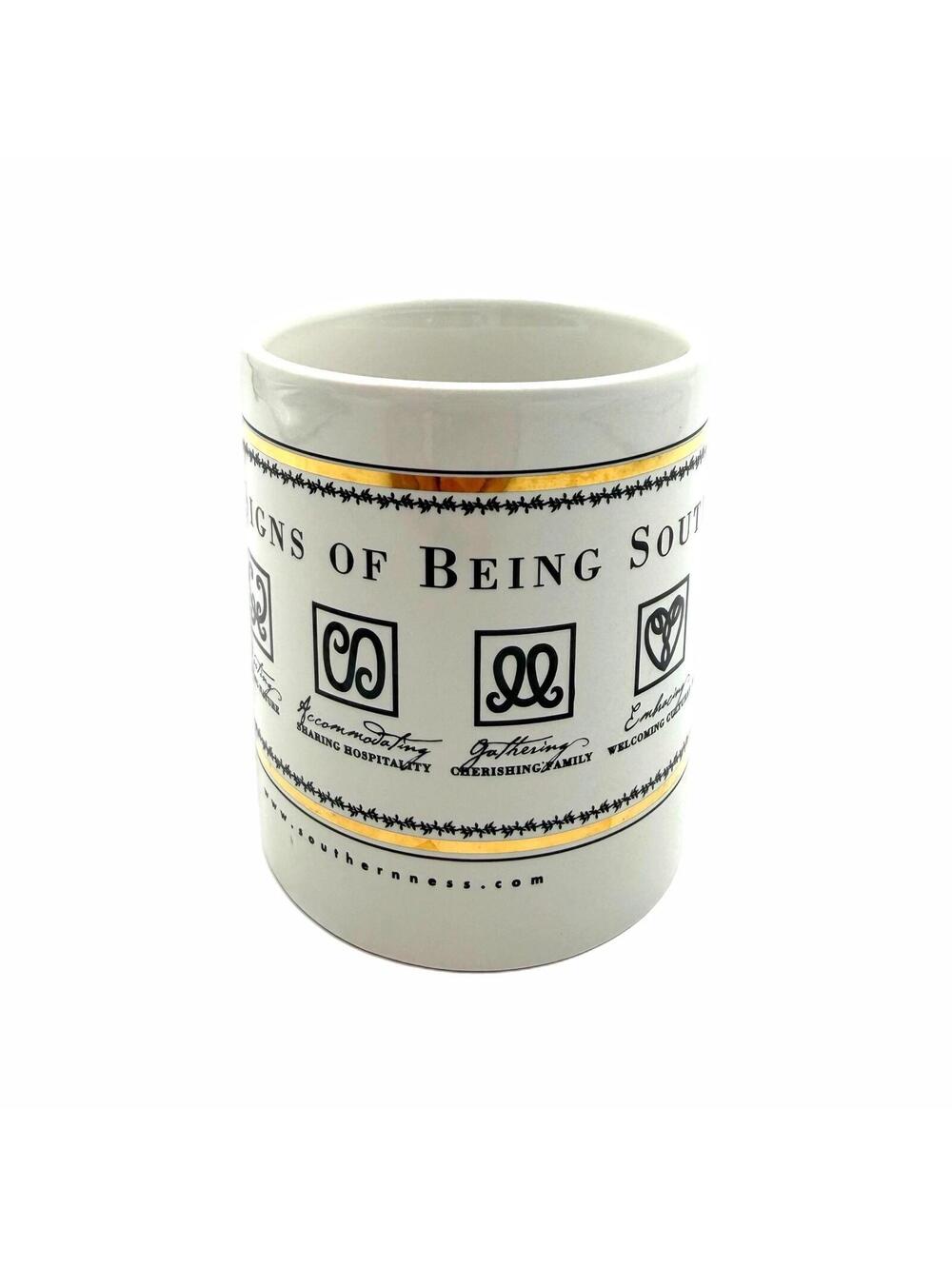 Vintage Lithographic The Seven Signs of Being Southern Porcelain Coffee Mug - Picture 2 of 5